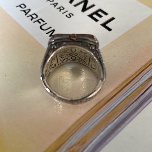 KONSTANTINO Gold and Silver Onyx Ring - Picture 4 of 6